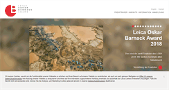 Desktop Screenshot of leica-oskar-barnack-award.com