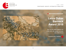 Tablet Screenshot of leica-oskar-barnack-award.com